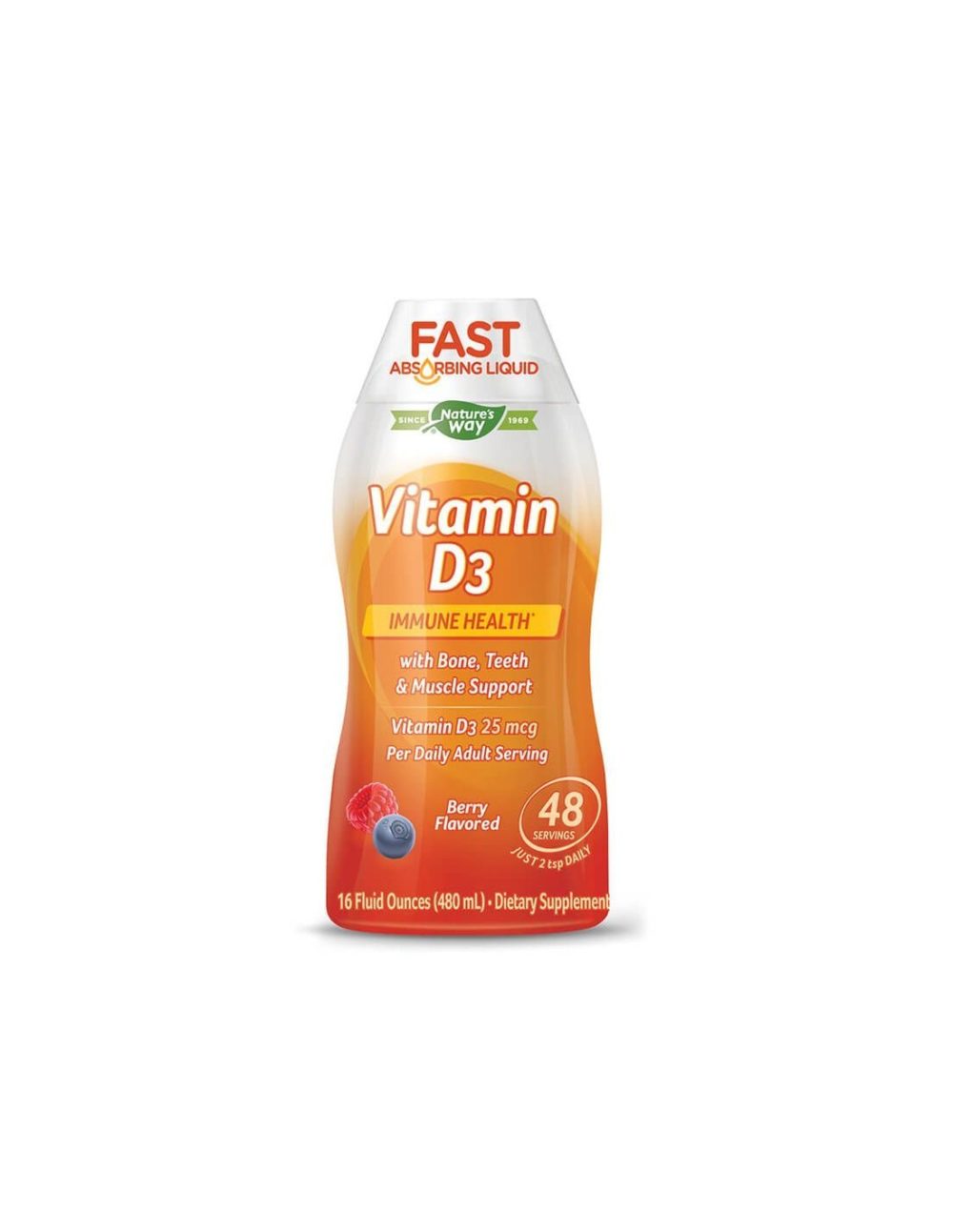 Vitamin D3 Fast Absorbing Liquid / Витамин D3 x 480 ml Nature’s Way