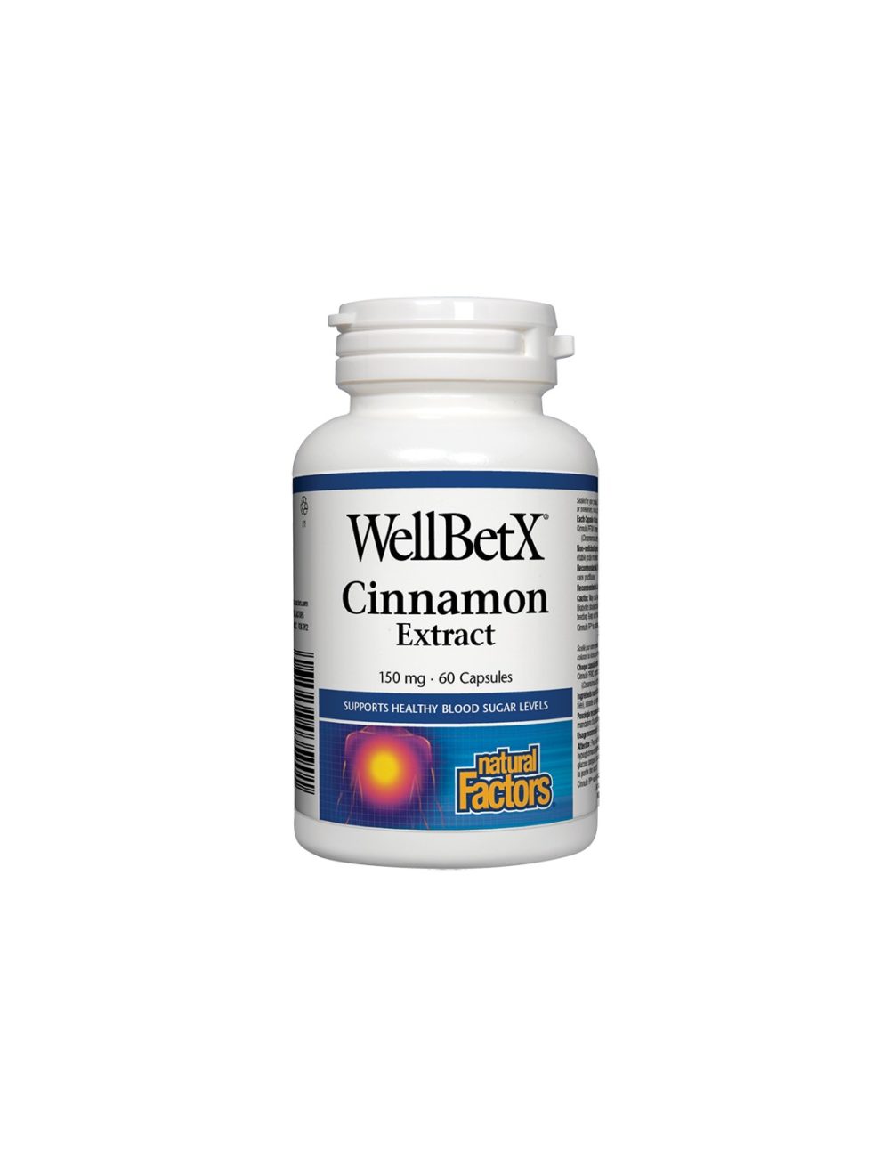 WellBetX® Cinnamon Extract/ Канела 150 mg х 60 капсули Natural Factors