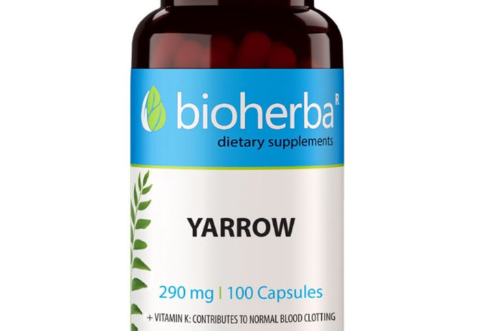 Бял Равнец / Yarrow Flowers Bioherba 290 mg x 100 капсули
